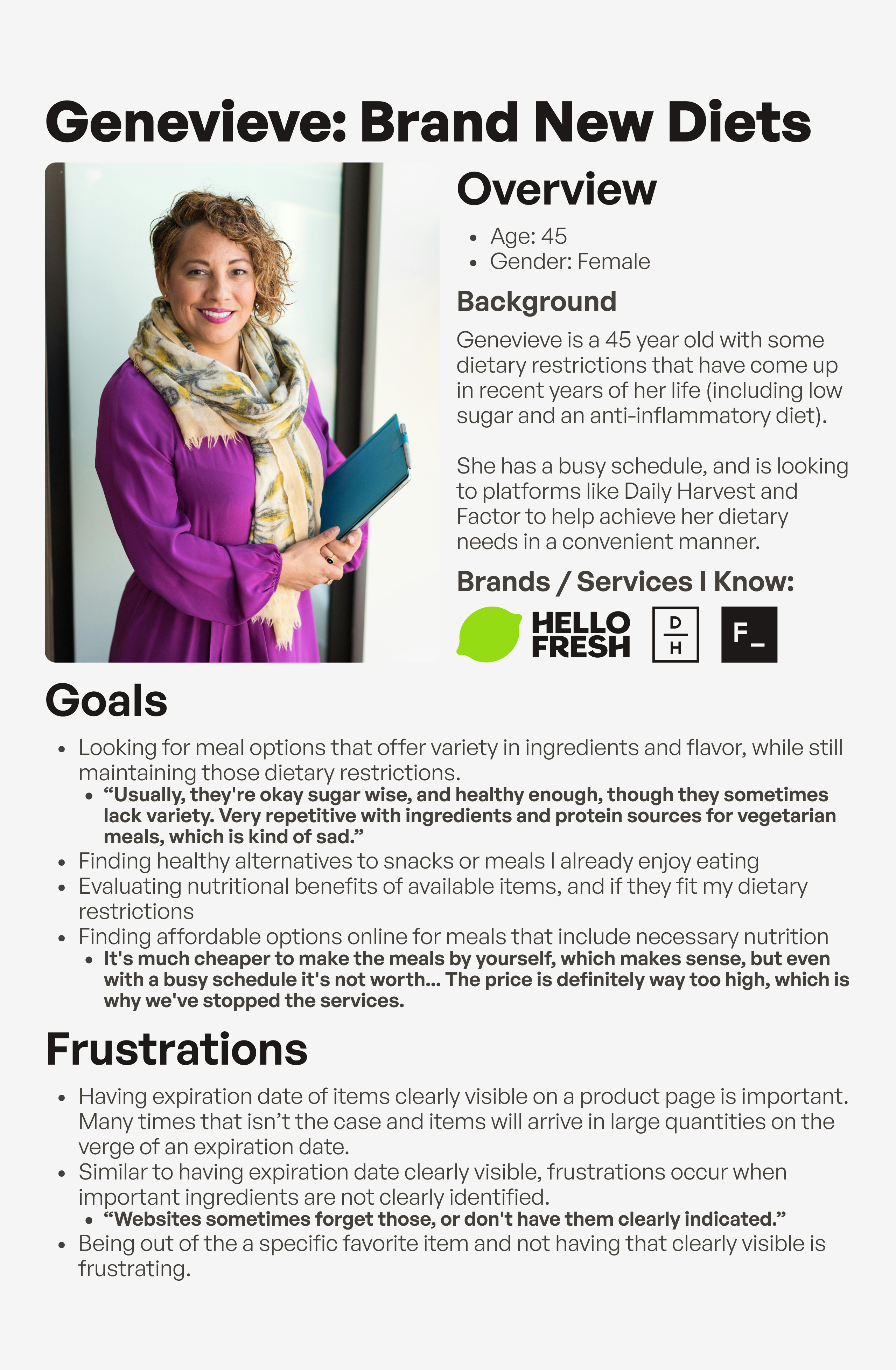 image of the second persona documented for poetential, genevieve starting brand new diets