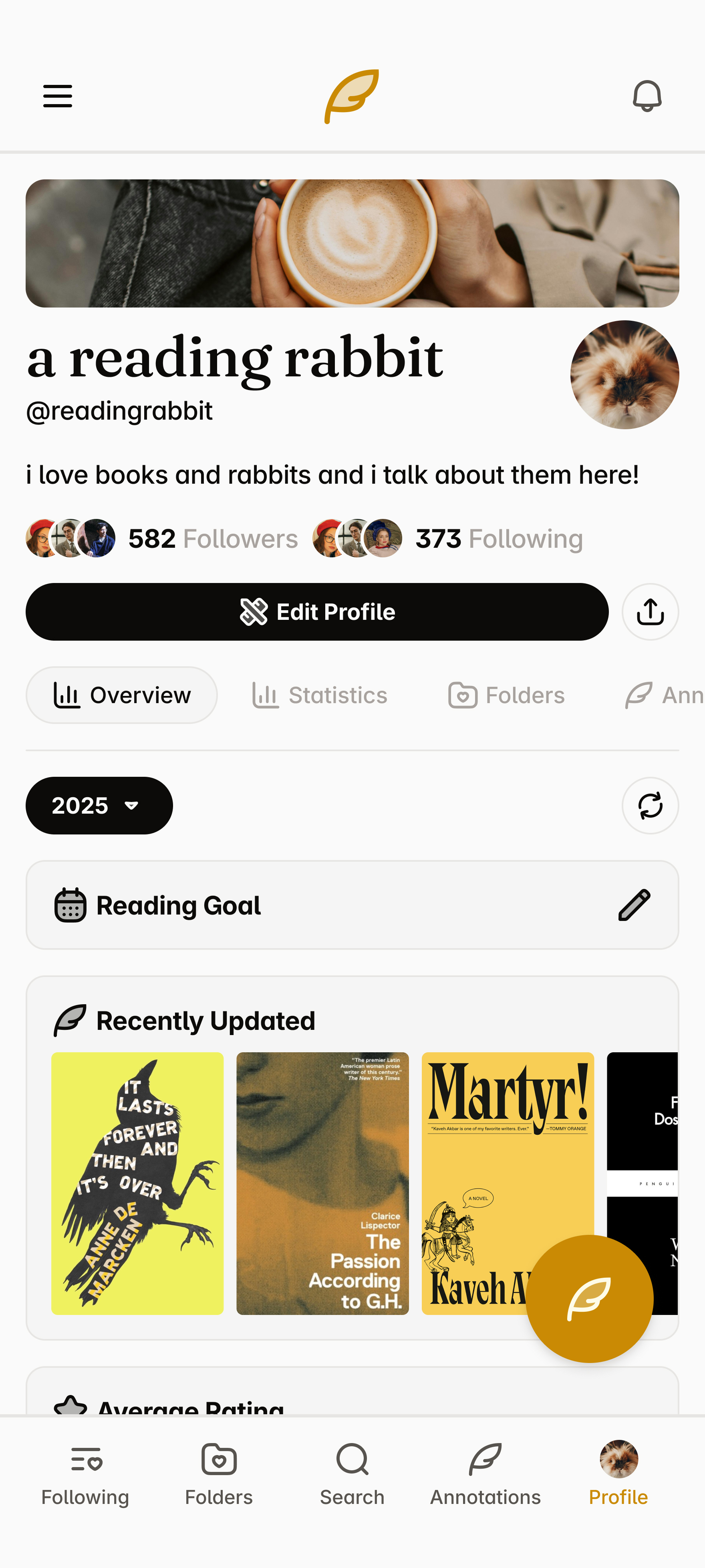wireframe of the profile page of annotate